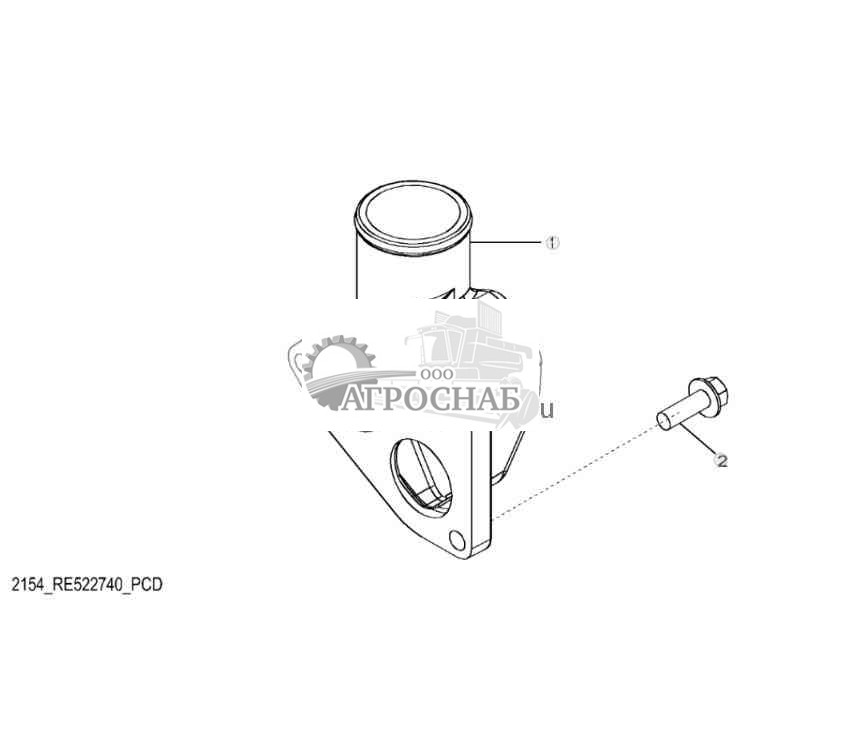 2154 Крышка термостата 